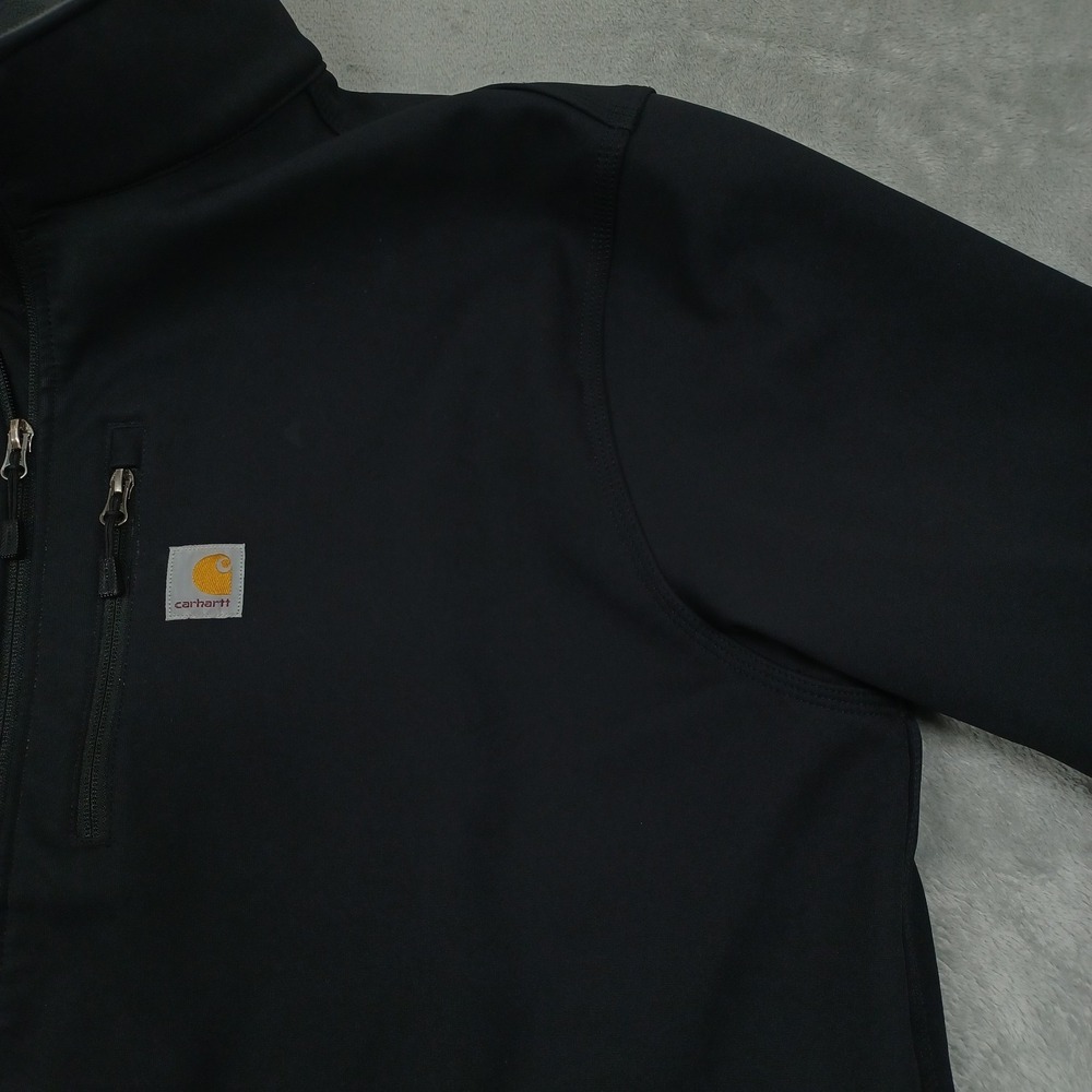 Carhartt Jacket Mens 3XL Black Rain Defender Workwear Relaxed Fit Heavyweight - Picture 3 of 11